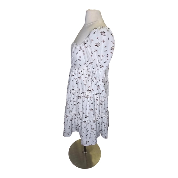 Exlura Floral White Dress Size Medium NWT - Picture 4 of 15